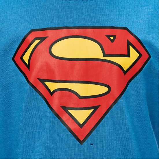 Детски тениски и фланелки Character Short Sleeve T-Shirt Juniors Супермен Character Short Sleeve T-Shirt Juniors Супермен Детски тениски и фланелки