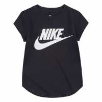 Nike Short Sleeve T-Shirt Infant Girls Black/White Детски тениски и фланелки