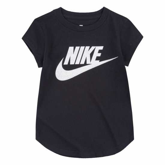 Nike Short Sleeve T-Shirt Infant Girls Черно/Бяло Nike Short Sleeve T-Shirt Infant Girls Черно/Бяло