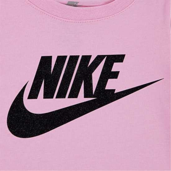 Nike Short Sleeve T-Shirt Infant Girls Розово Nike Short Sleeve T-Shirt Infant Girls Розово
