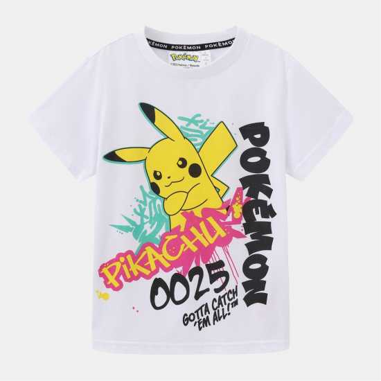 Character Short Sleeve T-Shirt Boys Pokemon 