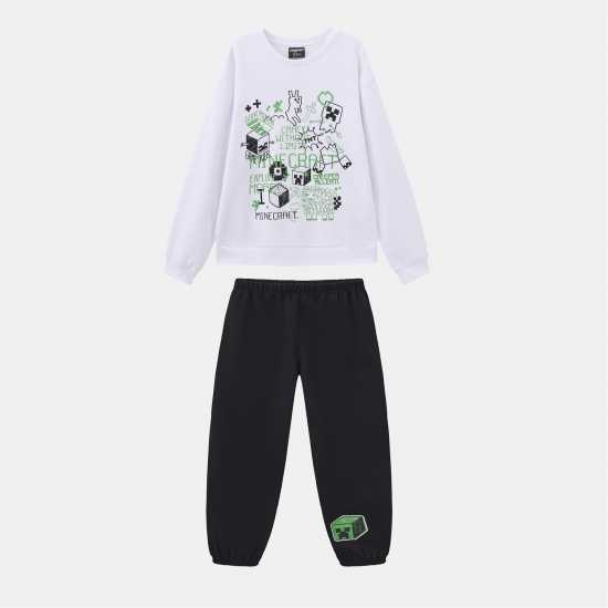 Character Crew Sweatshirt + Pants Set Juniors Minecraft 