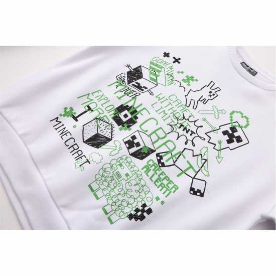 Character Crew Sweatshirt + Pants Set Juniors Minecraft 