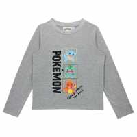Character Long Sleeve T-Shirt Boys Pokemon 
