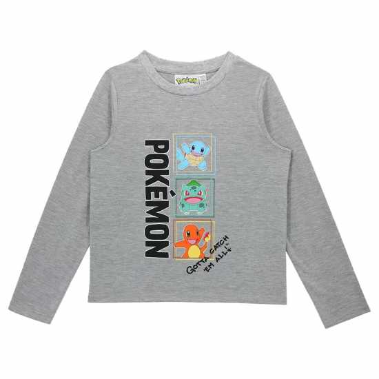 Character Long Sleeve T-Shirt Boys Pokemon 