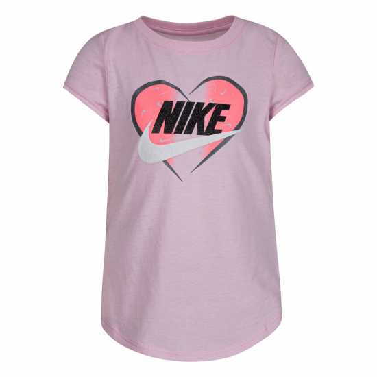 Nike Тениска Малко Момиче Heart T Shirt Infant Girls  Детски тениски и фланелки