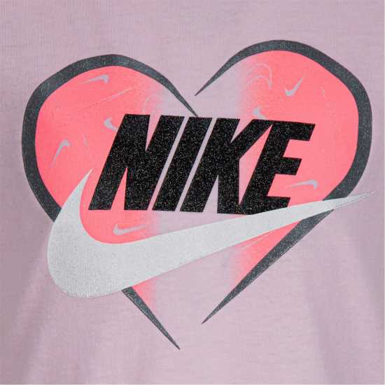 Nike Тениска Малко Момиче Heart T Shirt Infant Girls
