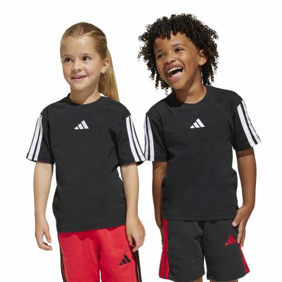 Adidas Тениска 3S Essentials T Shirt Infants Черно/Бяло 