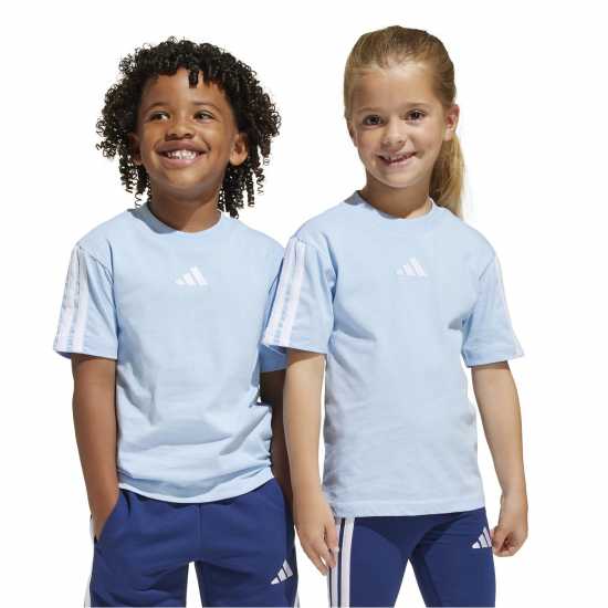 Adidas Тениска 3S Essentials T Shirt Infants Свети синьо Adidas Тениска 3S Essentials T Shirt Infants Свети синьо