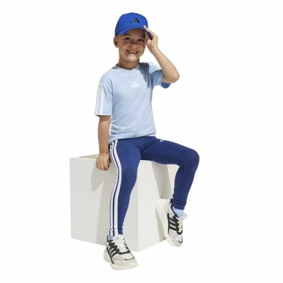 Adidas Тениска 3S Essentials T Shirt Infants Свети синьо Adidas Тениска 3S Essentials T Shirt Infants Свети синьо