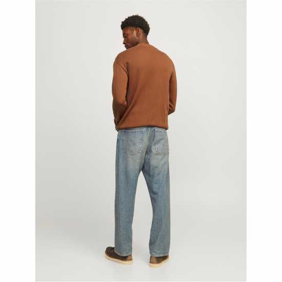 Блуза С Обло Деколте Jack And Jones Relax Crew Neck Jumper Моха Бисква Мъжки пуловери и жилетки