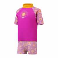 Speedo Dg Pt Ss Rs T In99 Purple/yellow Детски тениски и фланелки