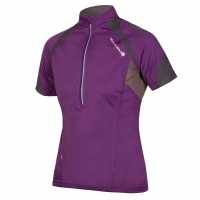 Endura Hummvee II Short Sleeve Jersey Women's Purple Облекло за колоездене