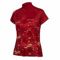 Endura Hummvee Ray Short Sleeve Jersey Women's Red Облекло за колоездене