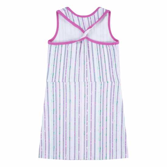 Nike Kids' Happy Camper Aop Long Maxi Dress White 
