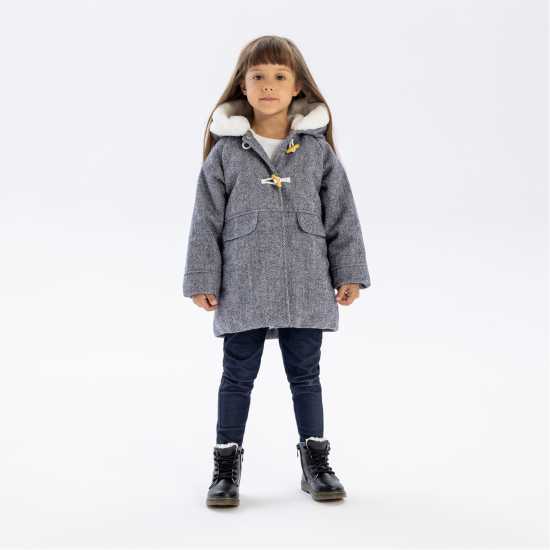 Ватирано Яке Girls Padded Jacket With Wool Blend Navy  