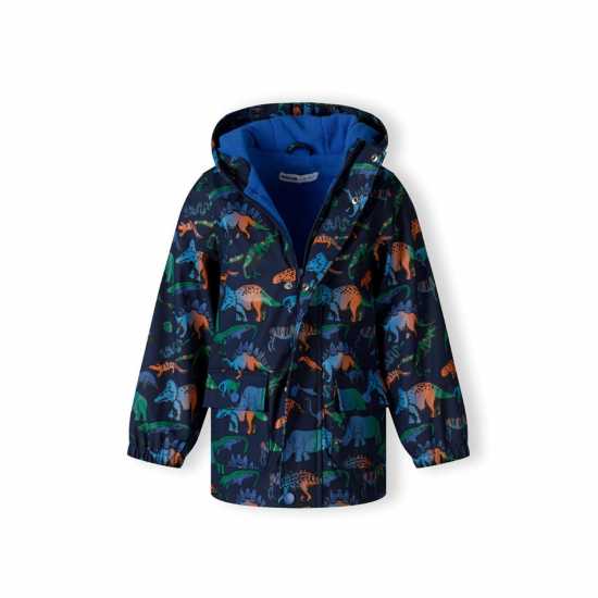 Boys Rain Jacket Printed Navy  