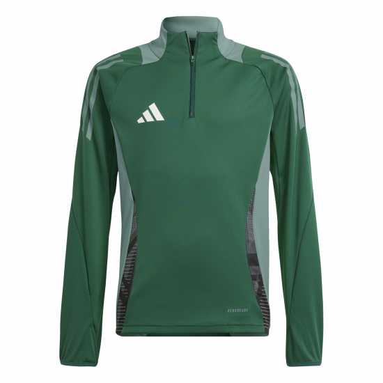 Adidas Unisex Kids' 1/4 Zip Fleece Dark Green 