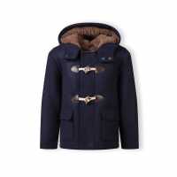 Boys Duffle Coat With Toggle Closure Navy  