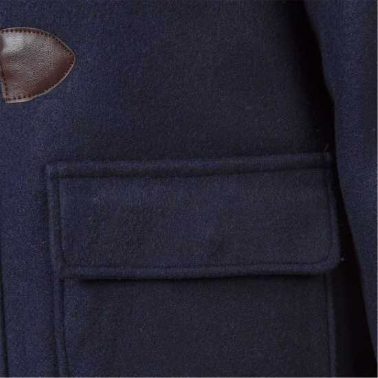 Boys Duffle Coat With Toggle Closure Navy  
