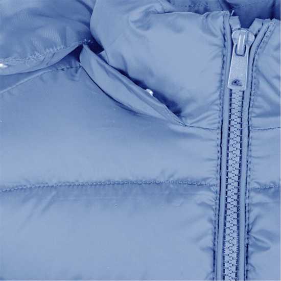 Ватирано Яке Girls Quilted Jacket With Detachable Hood Blue  
