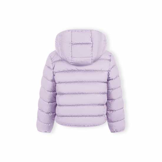 Ватирано Яке Girls Quilted Jacket Detachable Hood Lilac  