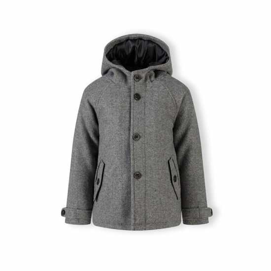 Boys Coat Button Fastening Grey  