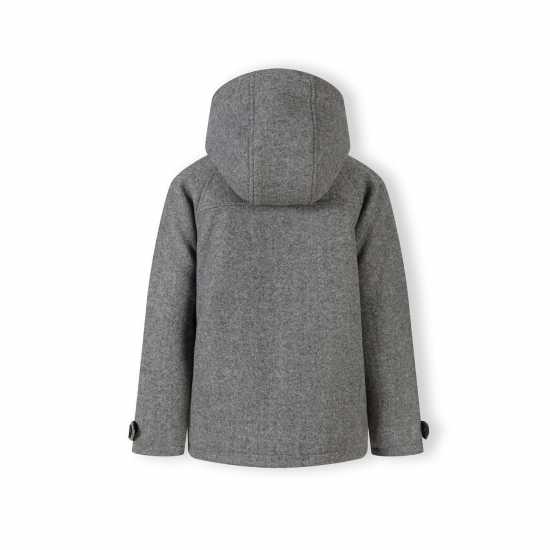 Boys Coat Button Fastening Grey  