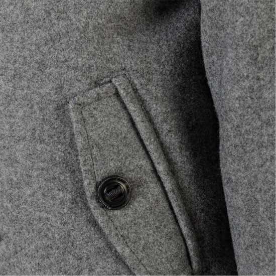 Boys Coat Button Fastening Grey  