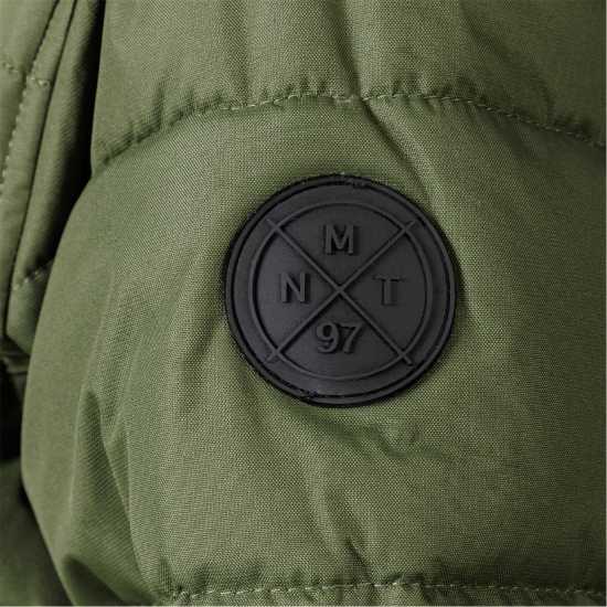 Ватирано Яке Boys Padded Jacket With Hood Zipped Pockets Khaki  