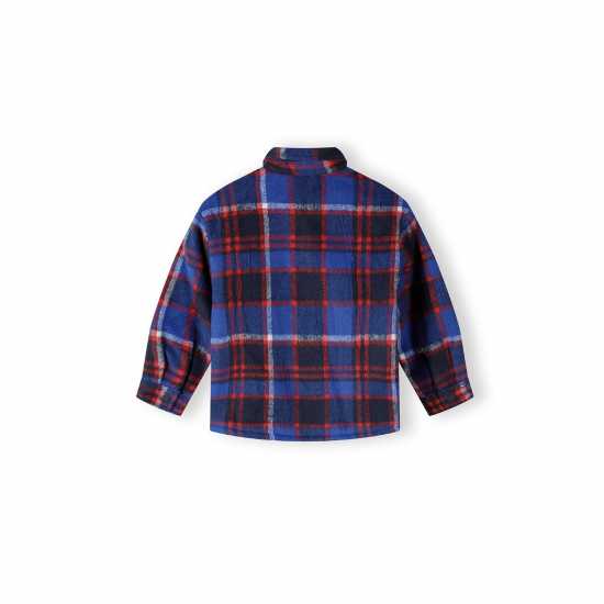 Boys Padded Shirt Jacket Quilted Blue  