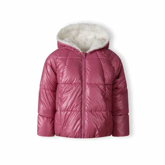 Двулицево Яке Girls Padded Reversible Jacket Metallic Purple  