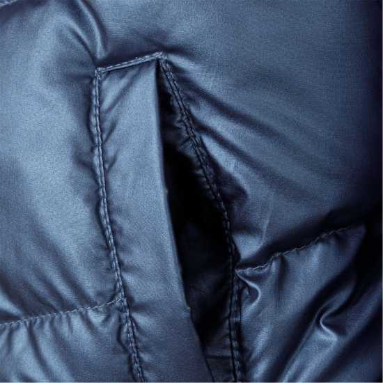 Ватирано Яке Girls Padded Jacket Faux Fur Lining Navy  