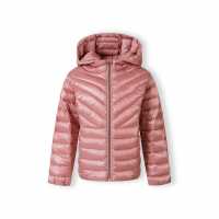 Яке С Качулка Girls Quilted Hooded Jacket With Zip Fastening Copper  