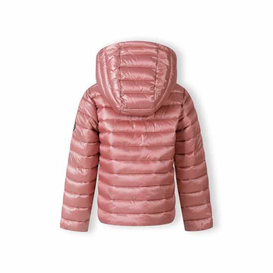 Яке С Качулка Girls Quilted Hooded Jacket With Zip Fastening Copper  