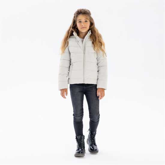 Ватирано Яке Girls Padded Jacket Velvet Feel Grey  