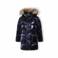 Ватирано Яке Girls Midi Length Padded Jacket Metallic Navy  