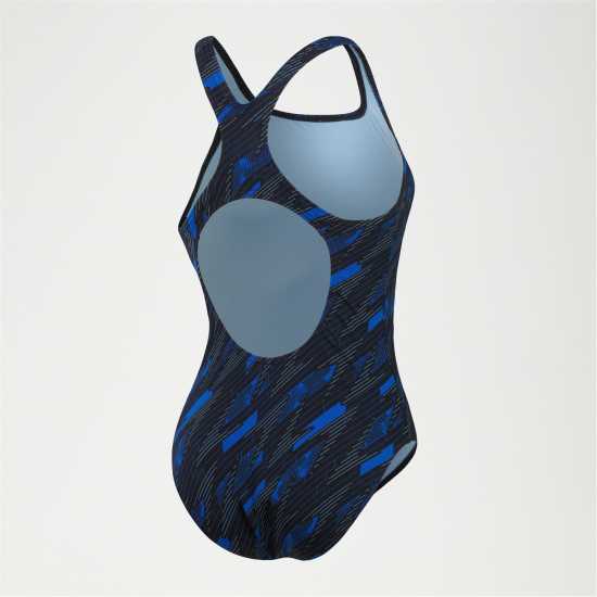 Speedo Hyperboom Medalist Swimsuit Black/Blue Плуване