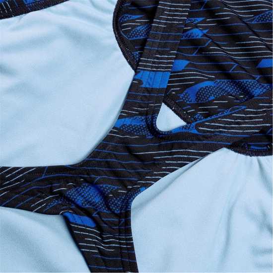 Speedo Hyperboom Medalist Swimsuit Black/Blue Плуване