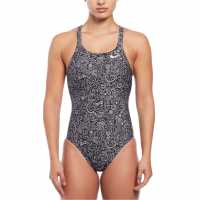 Nike Swim Hydra Strong Cutout One-Piece Swimsuit Черно/Бяло Дамски бански
