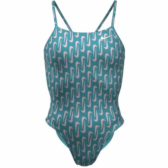 Дамски бански Nike Swim Hydra Strong Cutout One-Piece Swimsuit Синьо Nike Swim Hydra Strong Cutout One-Piece Swimsuit Синьо Дамски бански