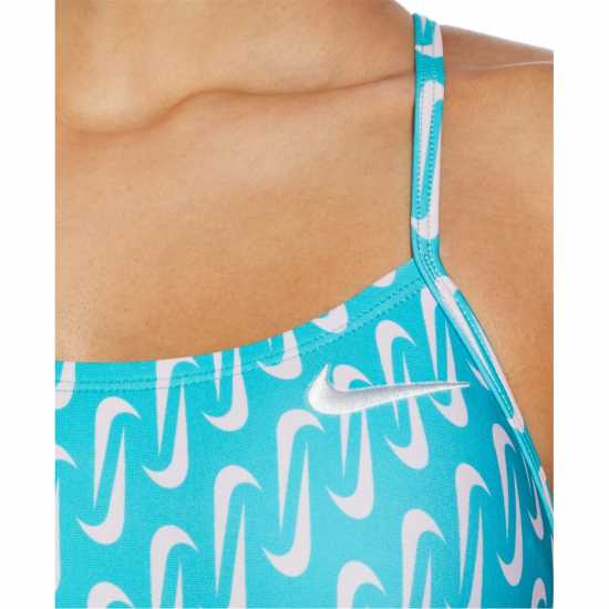 Дамски бански Nike Swim Hydra Strong Cutout One-Piece Swimsuit Синьо Nike Swim Hydra Strong Cutout One-Piece Swimsuit Синьо Дамски бански