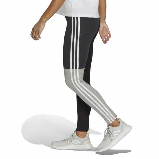Дамско трико и клинове Adidas Essentials 3-Stripes Colourblock Cotton Leggings Womens Adidas Essentials 3-Stripes Colourblock Cotton Leggings Womens Дамско трико и клинове