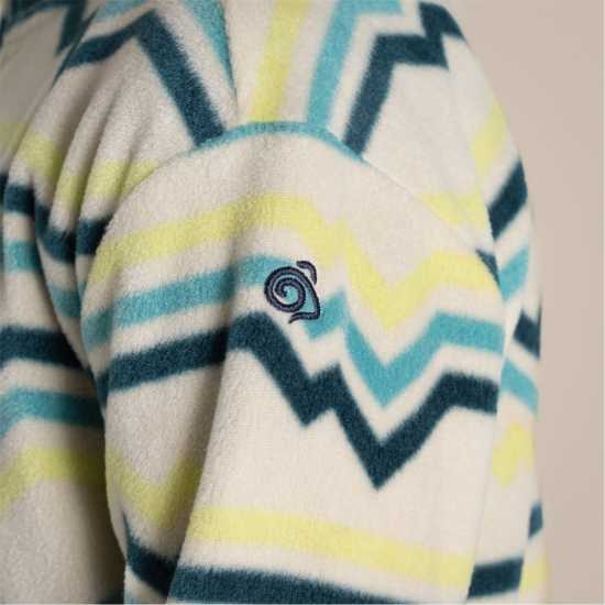 Craghoppers Unisex Kids' Bachas Quarter Zip Fleece Key Lime Prt 