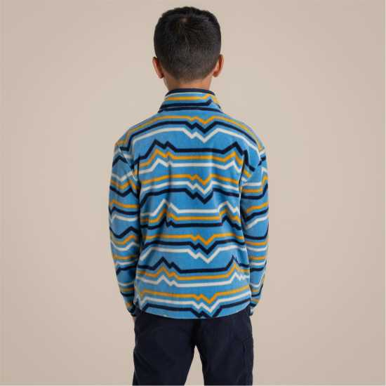 Craghoppers Unisex Kids' Bachas Quarter Zip Fleece BrightSkyPrt 