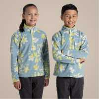 Craghoppers Unisex Kids' Bachas Quarter Zip Fleece SkyBluePrint 