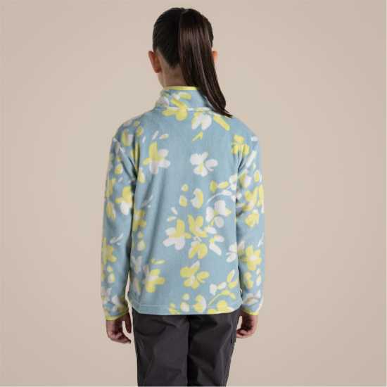 Craghoppers Unisex Kids' Bachas Quarter Zip Fleece SkyBluePrint 