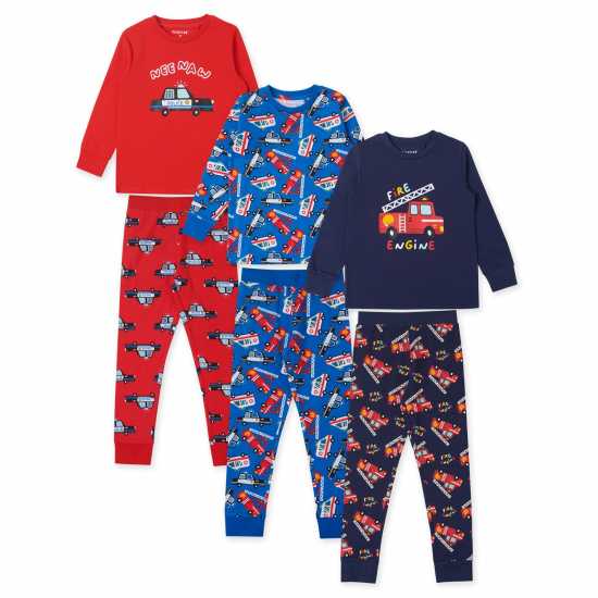 Firetrap Girls 3 Pack Emergency Pyjama Set Firetrap Girls 3 Pack Emergency Pyjama Set