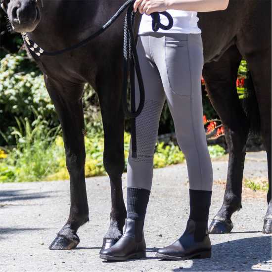 Детски клинове John Whitaker Childrens Riding Tights Сиво John Whitaker Childrens Riding Tights Сиво Детски клинове