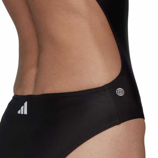 Adidas 3 Bar Logo Print Swimsuit Womens  Дамски бански